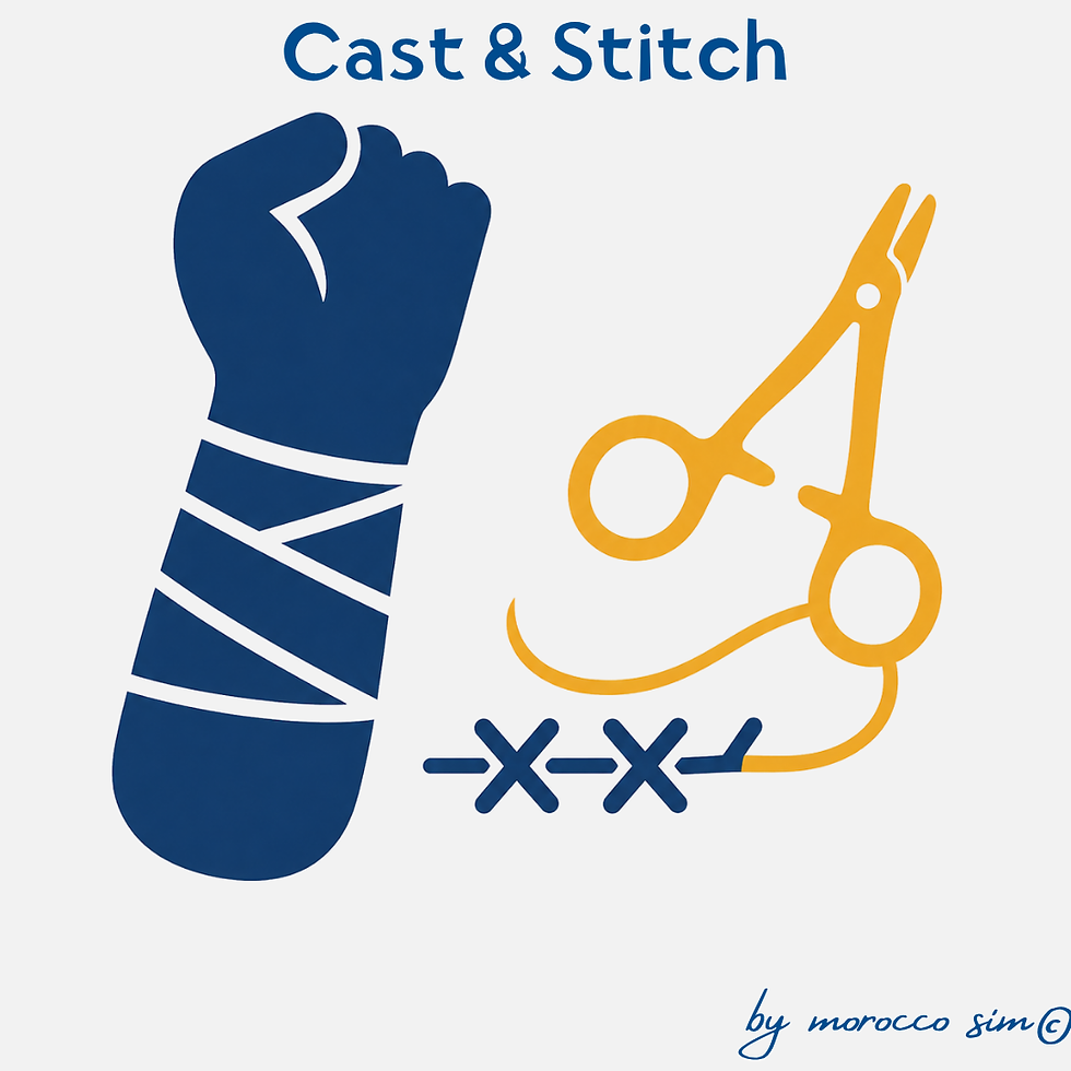 Cast & Stitch_Plâtre et suture
