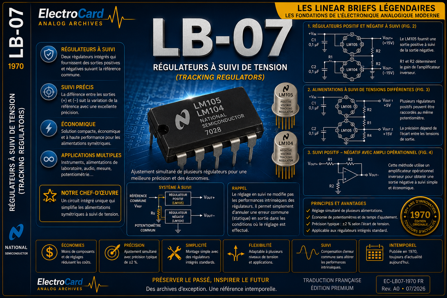 LB-7 Régulateurs de tension suiveurs