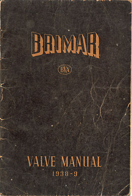 Brimar – Valve Manual 1938-39
