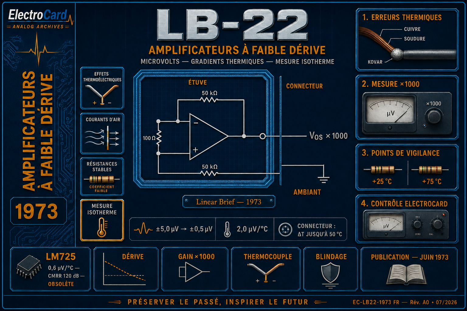 LB-22 Amplificateurs à faible dérive