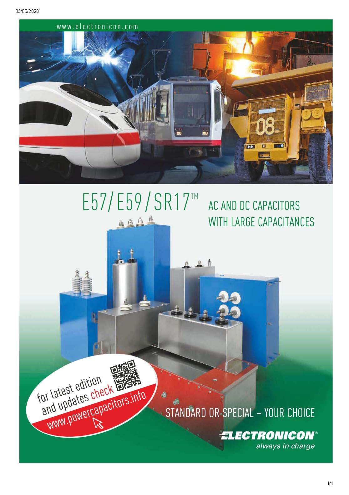 E57-E59-SR17 AC&DC Capacitors