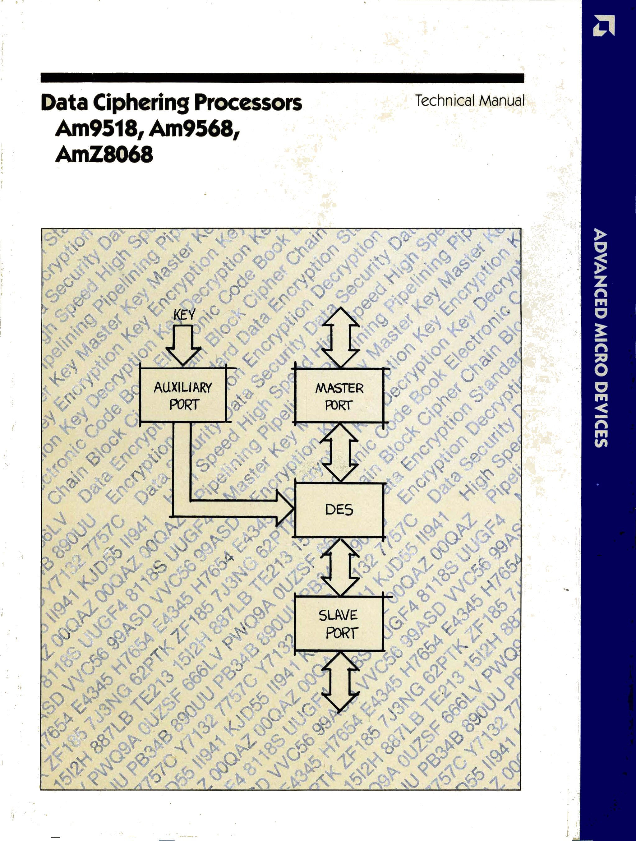 AMD 1984 Am9518 Data Ciphering Processors (PDF)