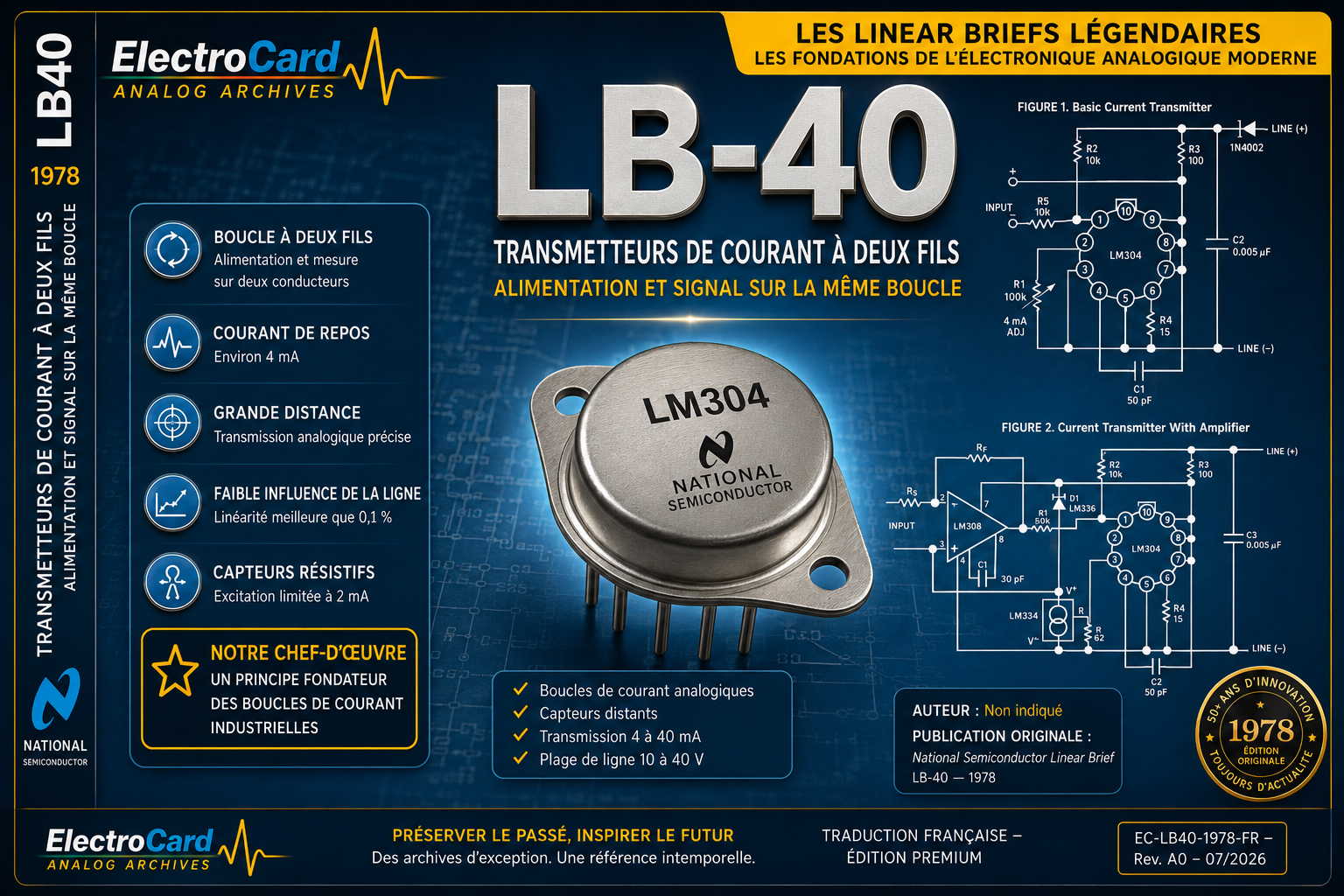 LB-40 Transmetteurs de courant a deux fils