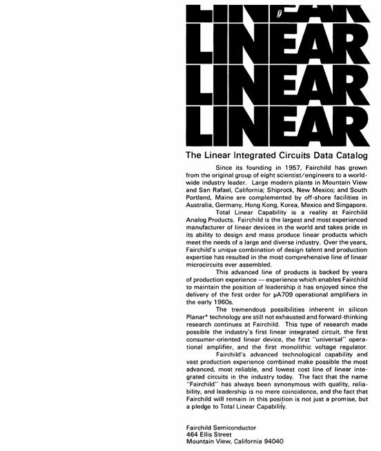 Miniature : 1973 Linear Integrated Circuits