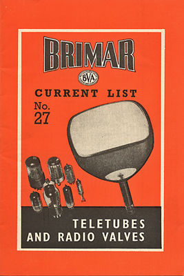 Brimar – Current List No. 27 – Teletubes and Radio Valves
