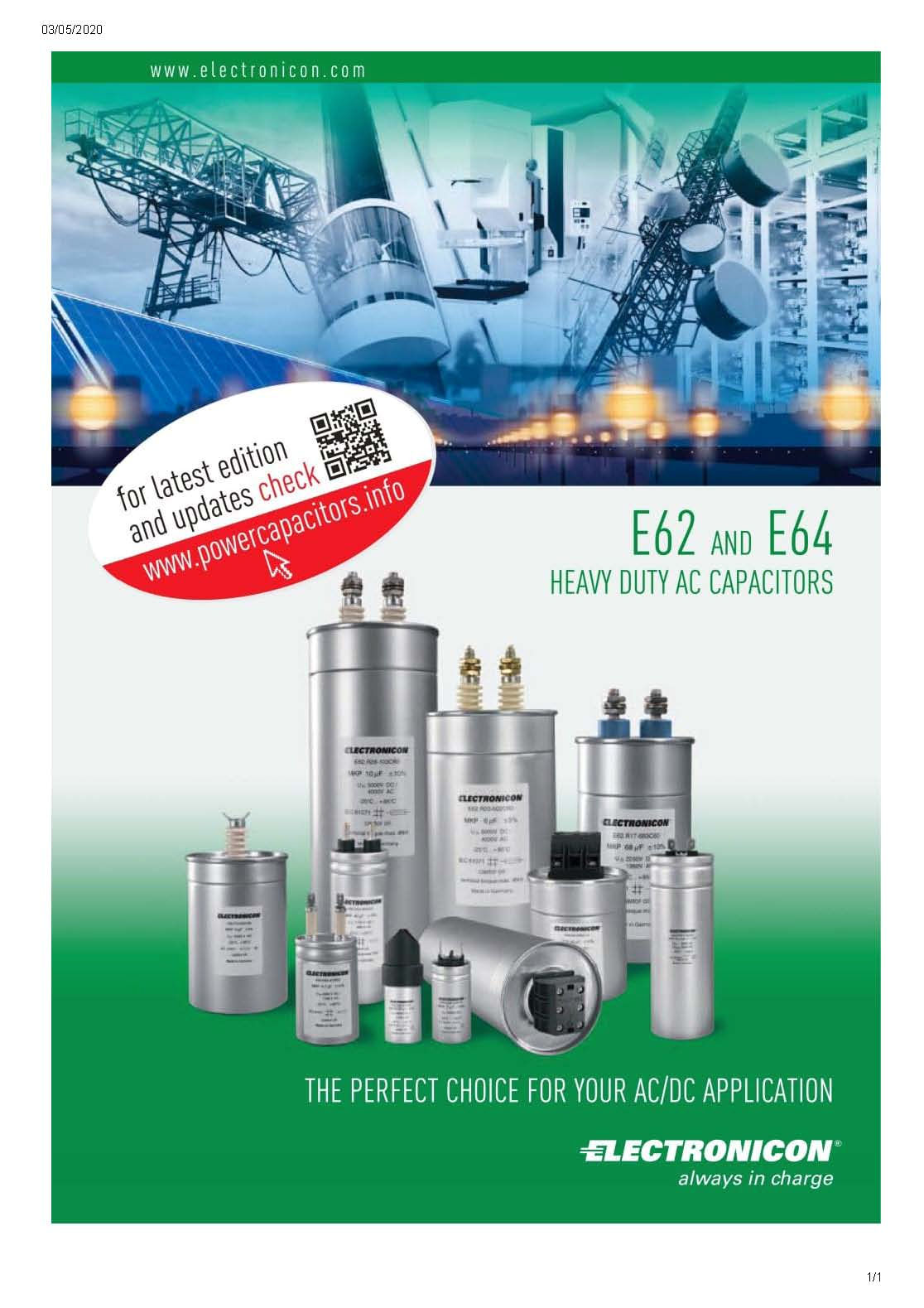 E62 & E64 Heavy Duty AC Capacitors