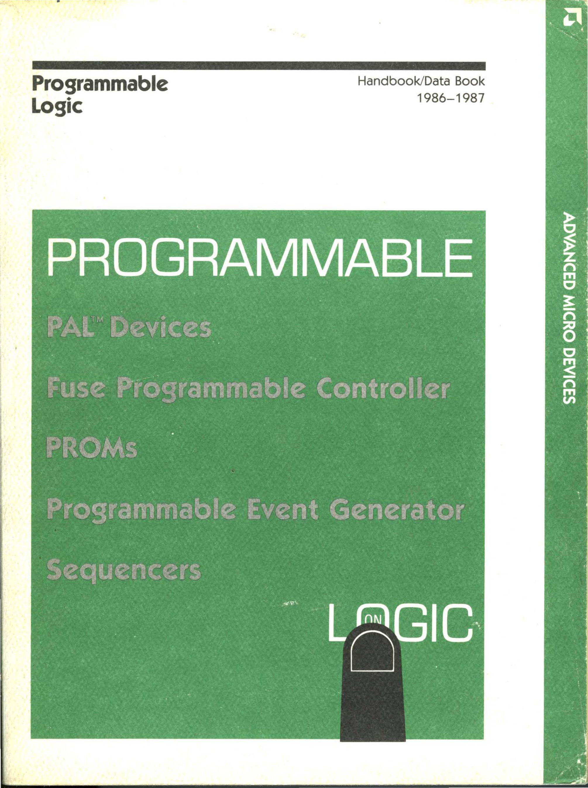 AMD Programmable Array Logic Handbook 1986 (PDF)