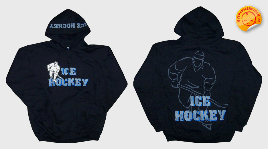 "ICE HOCKEY" kapucnis pulóver