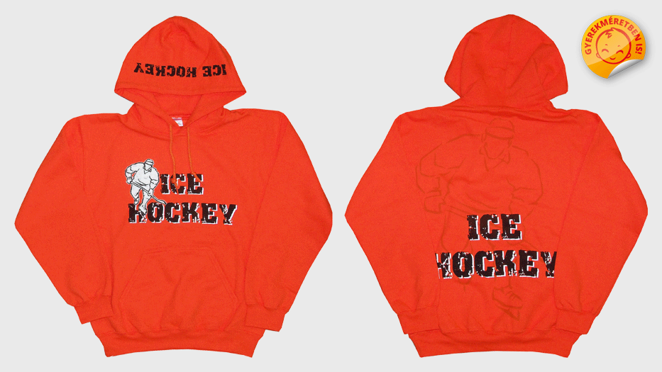 "ICE HOCKEY" kapucnis pulóver