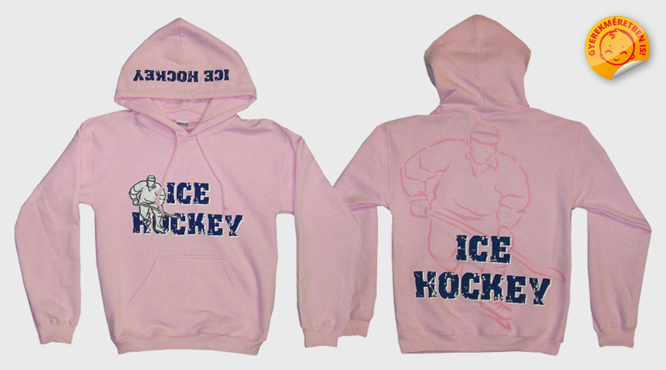 "ICE HOCKEY" kapucnis pulóver