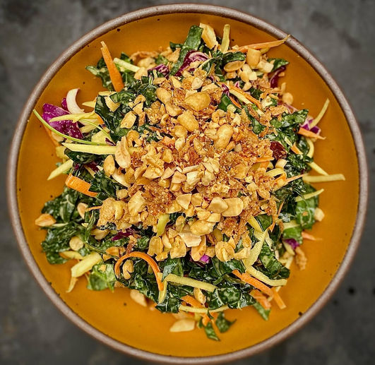 Green Mango Salad prepared by Chef Rachel Aiken, Family Meal Seattle