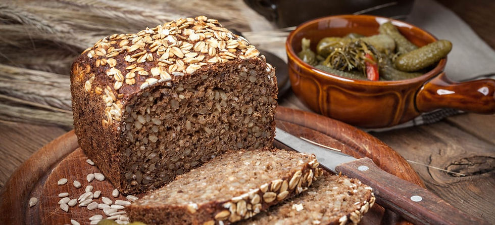 bread baked with acacia seeds