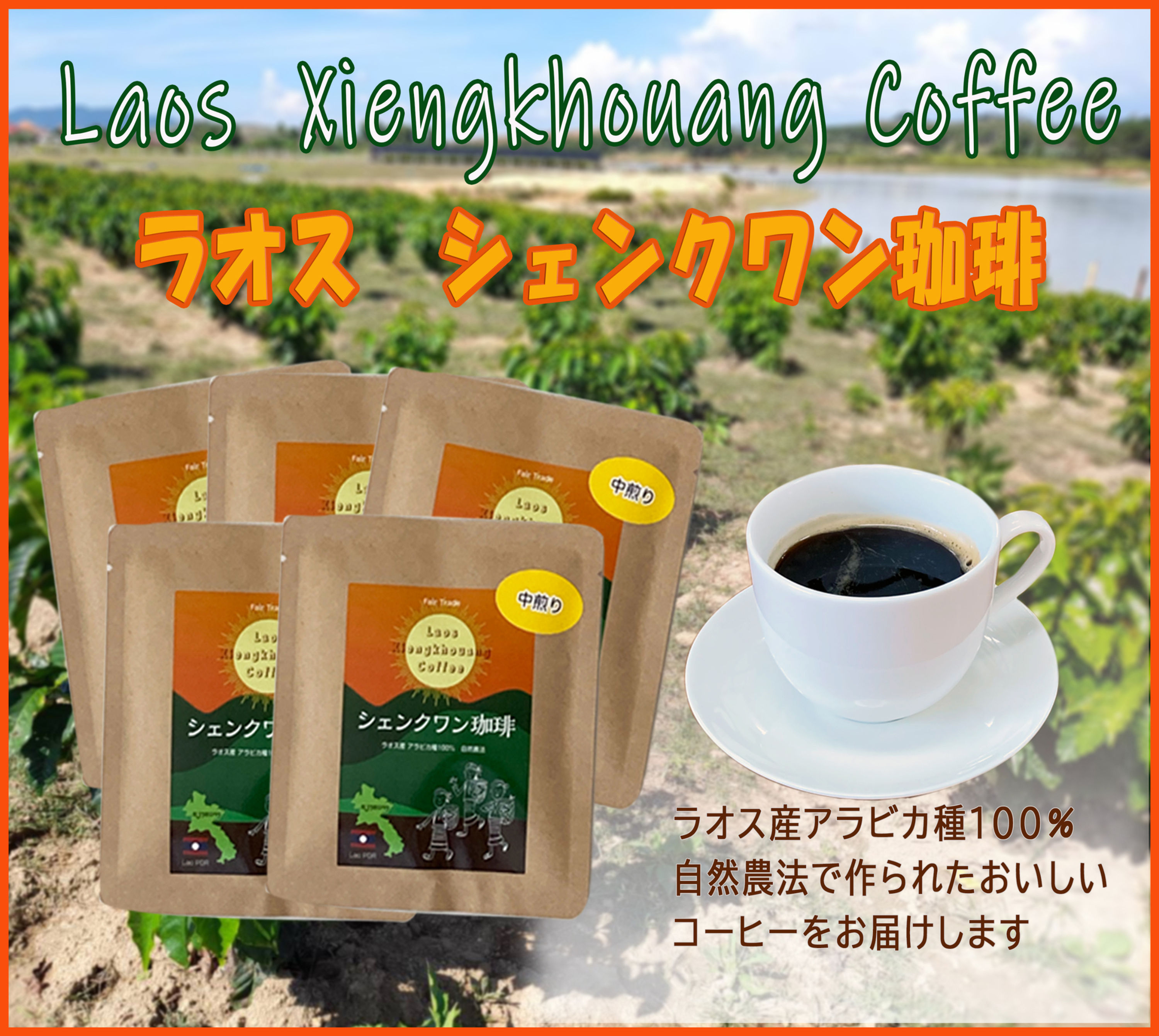 ラオス　シェンクワン珈琲　ドリップ×5つ