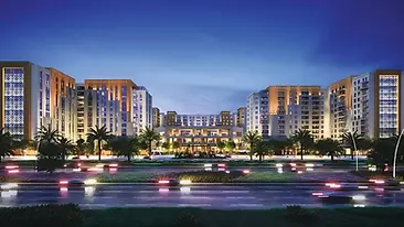 Aerial view of Liwan apartment community in Dubailand – area guide