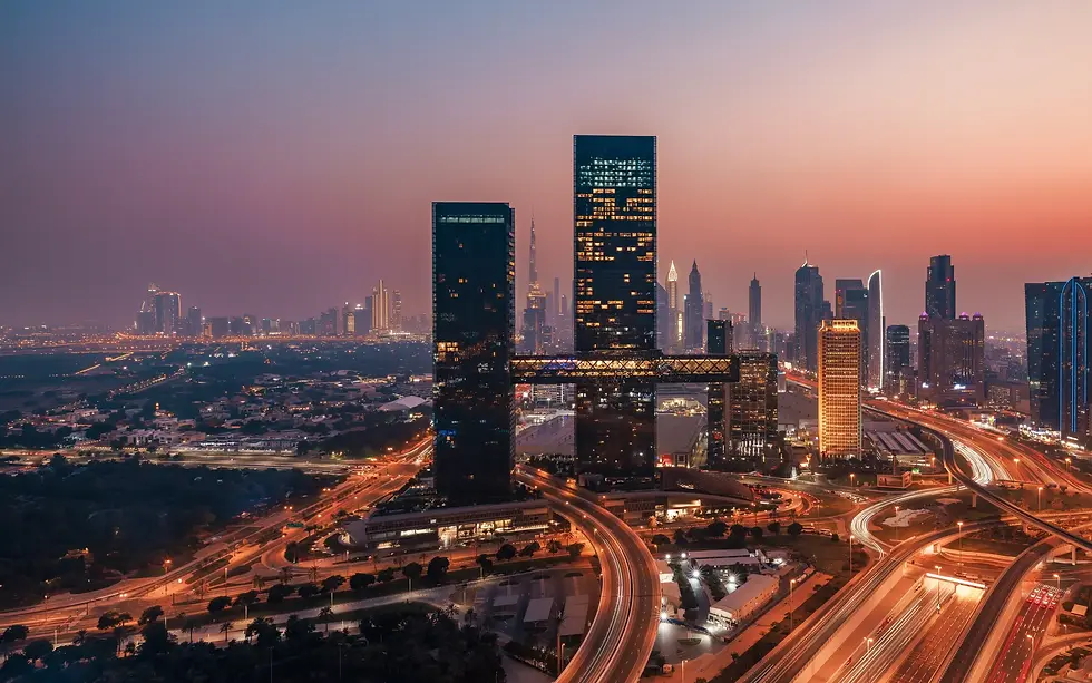 View of Za'abeel district with Sheikh Zayed Road and DIFC skyline in Dubai – area guide