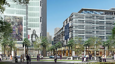 Aerial view of Jumeirah Garden City urban district near DIFC and City Walk Dubai – area guide