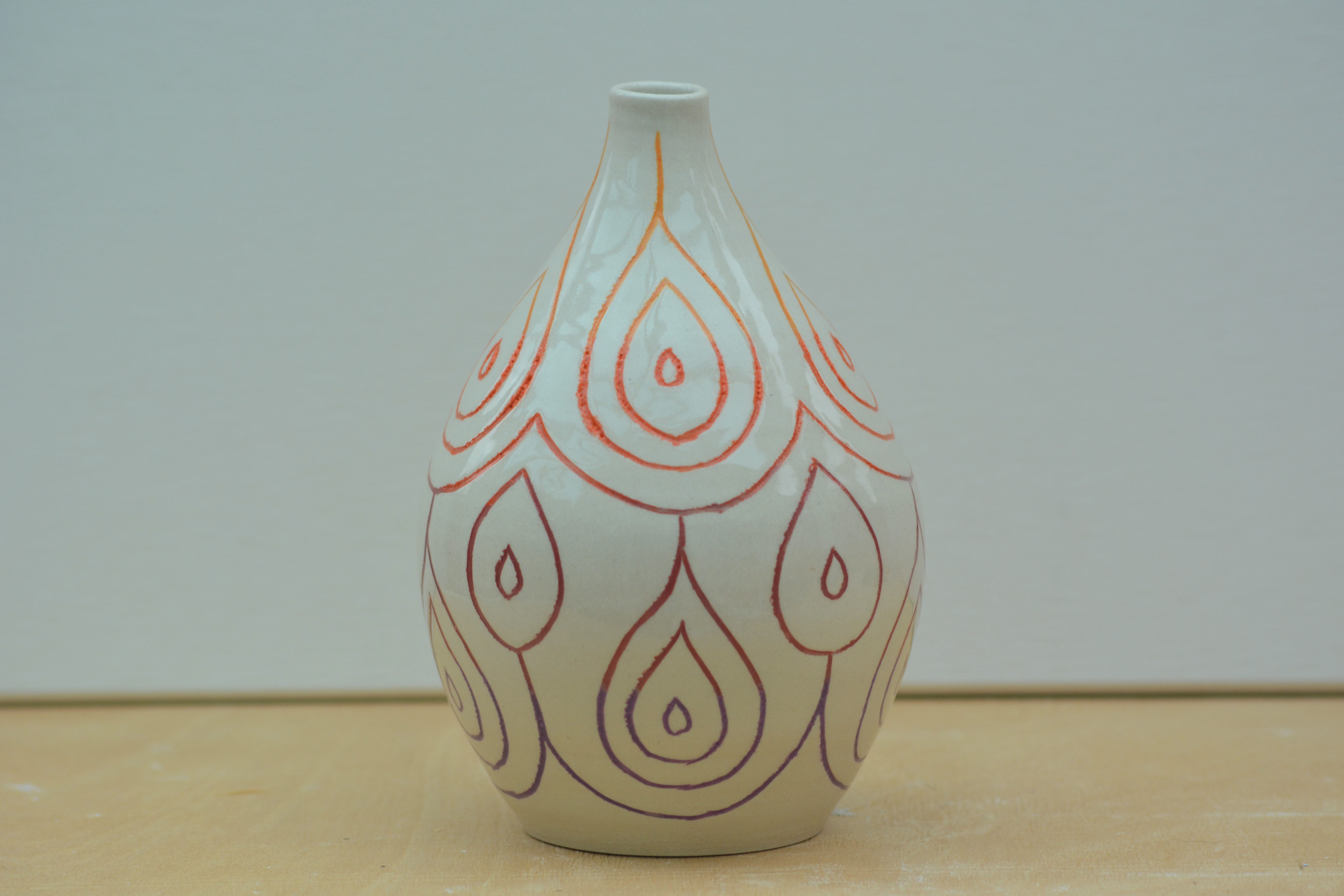 Large Raindrop Bud Vase