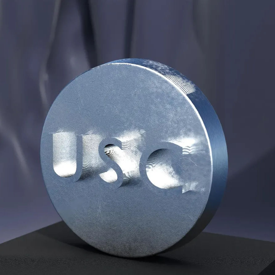 Thumbnail: USC Initials - USC Initials Silver - Handcrafted Minting Moments medallion