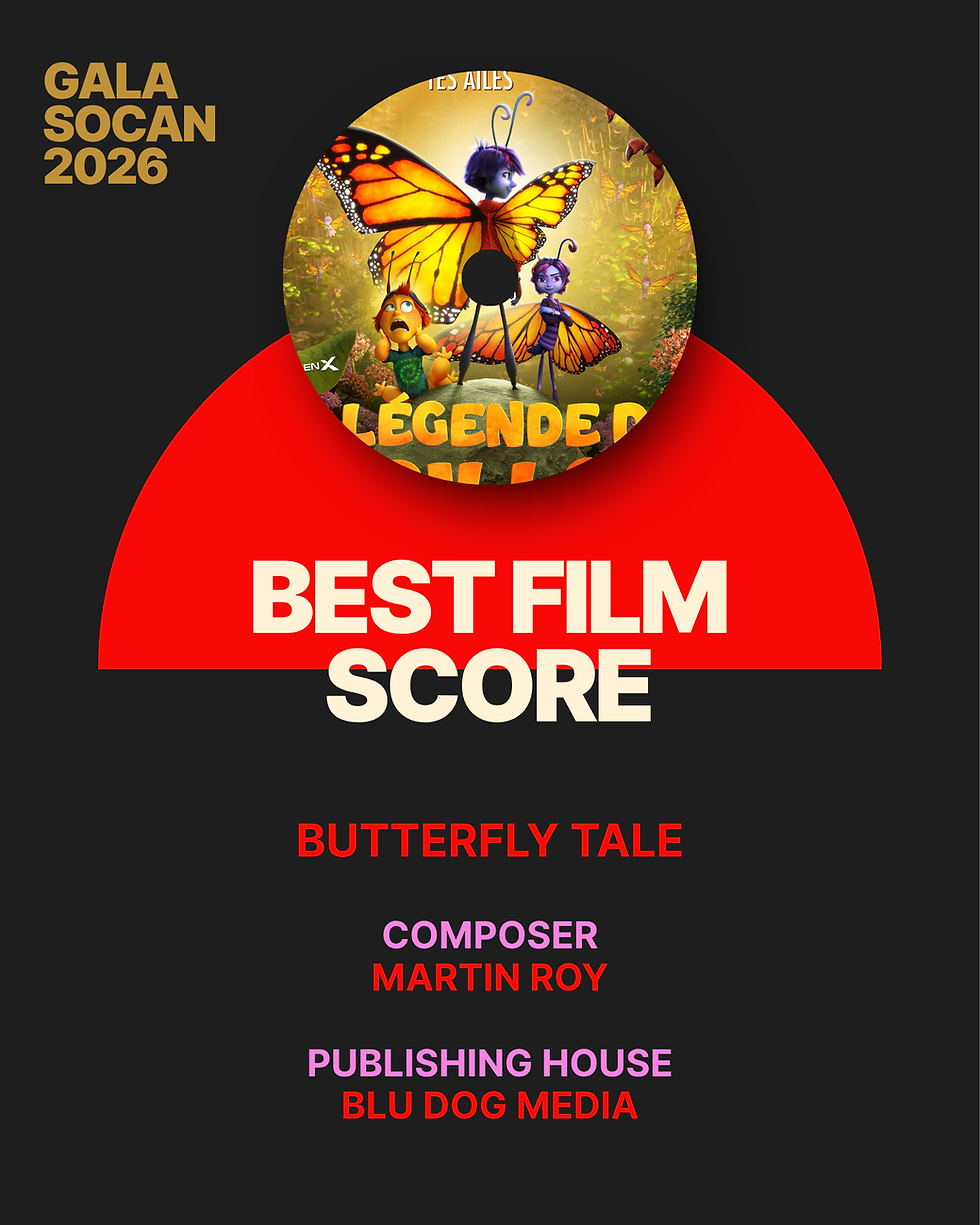 BEST FILM SCORE for ButterflyTale!