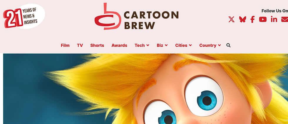CARTOON BREW - Pink Parrot Media Boards "Tistou"