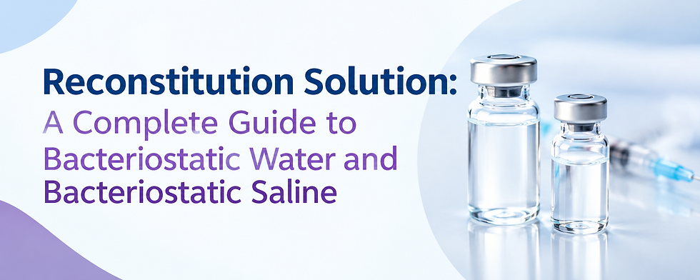 Reconstitution Solution: A Complete Guide to Bacteriostatic Water and Bacteriostatic Saline