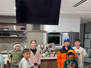 Group of youth participants of Beaches Sandbox Club Sandwich Jr. after school program in Toronto.