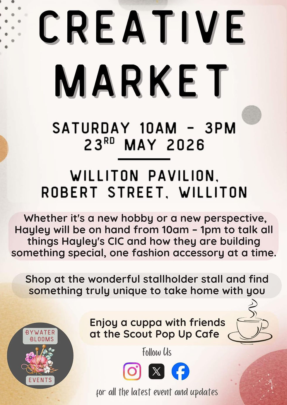 Craft Market Williton Pavilion with Hayley's
