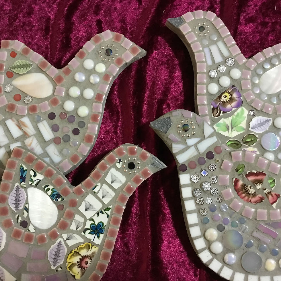 Mosaic doves