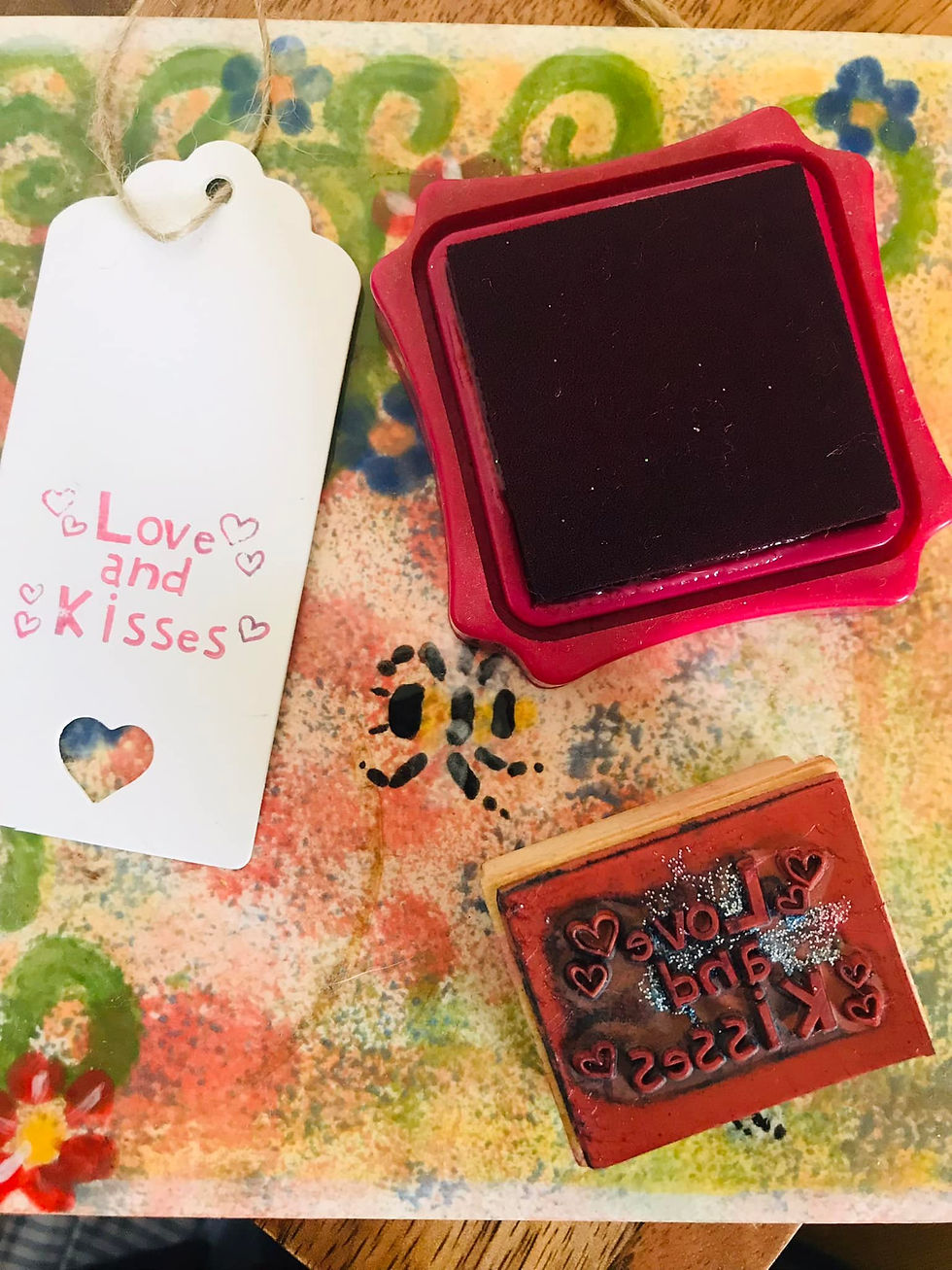 Hand-stamped, with love