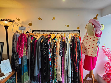 Full clothing rail at Hayley's CIC