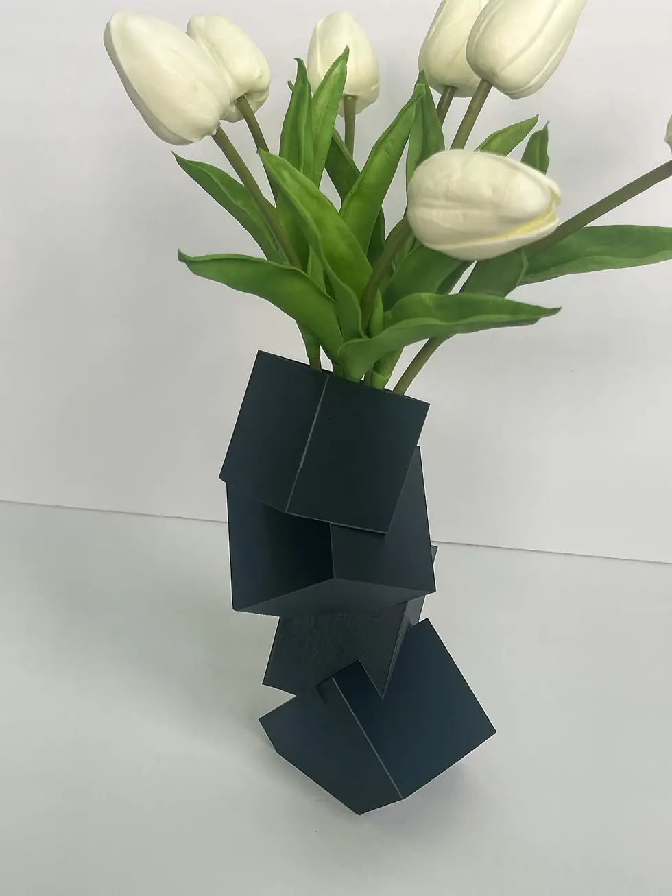 Thumbnail: Stacked Square Vase, Dried Flowers, Mother's Day, Geometric Vase