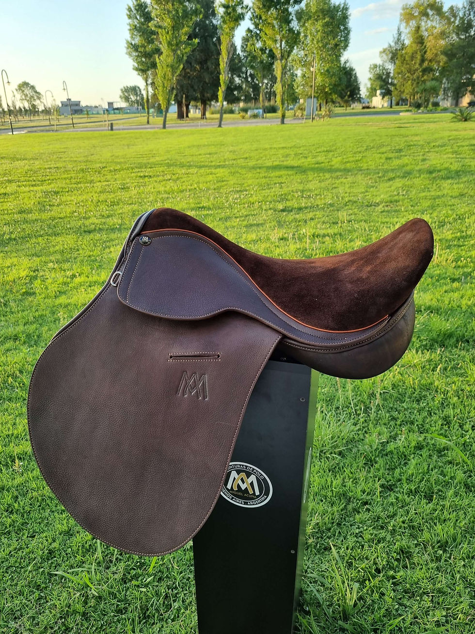 Miniatura: Leather with suede seat 