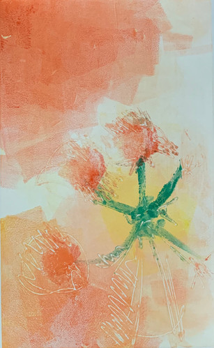monoprint pistol/stamen A