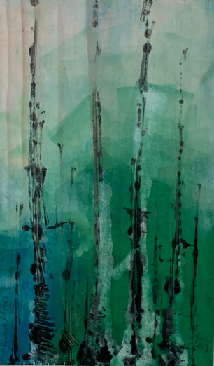 monoprint forest/trees 4