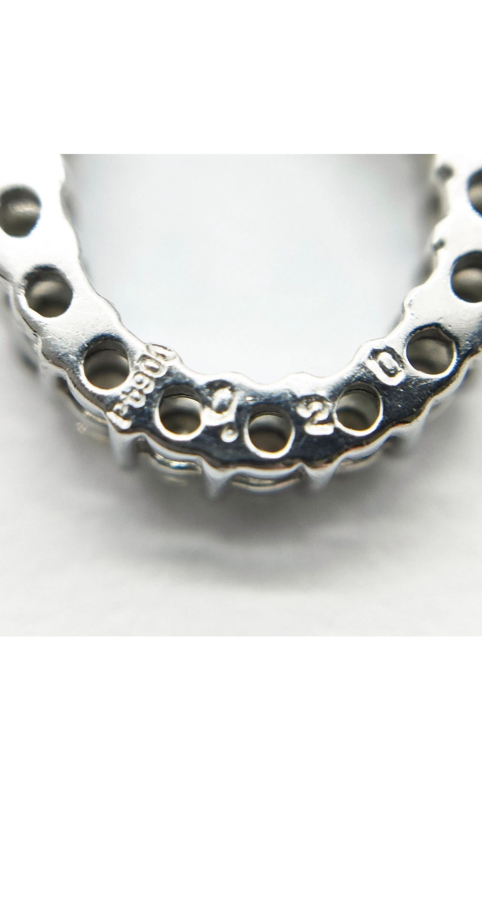 Thumbnail: Platinum Diamond Horseshoe Necklace 