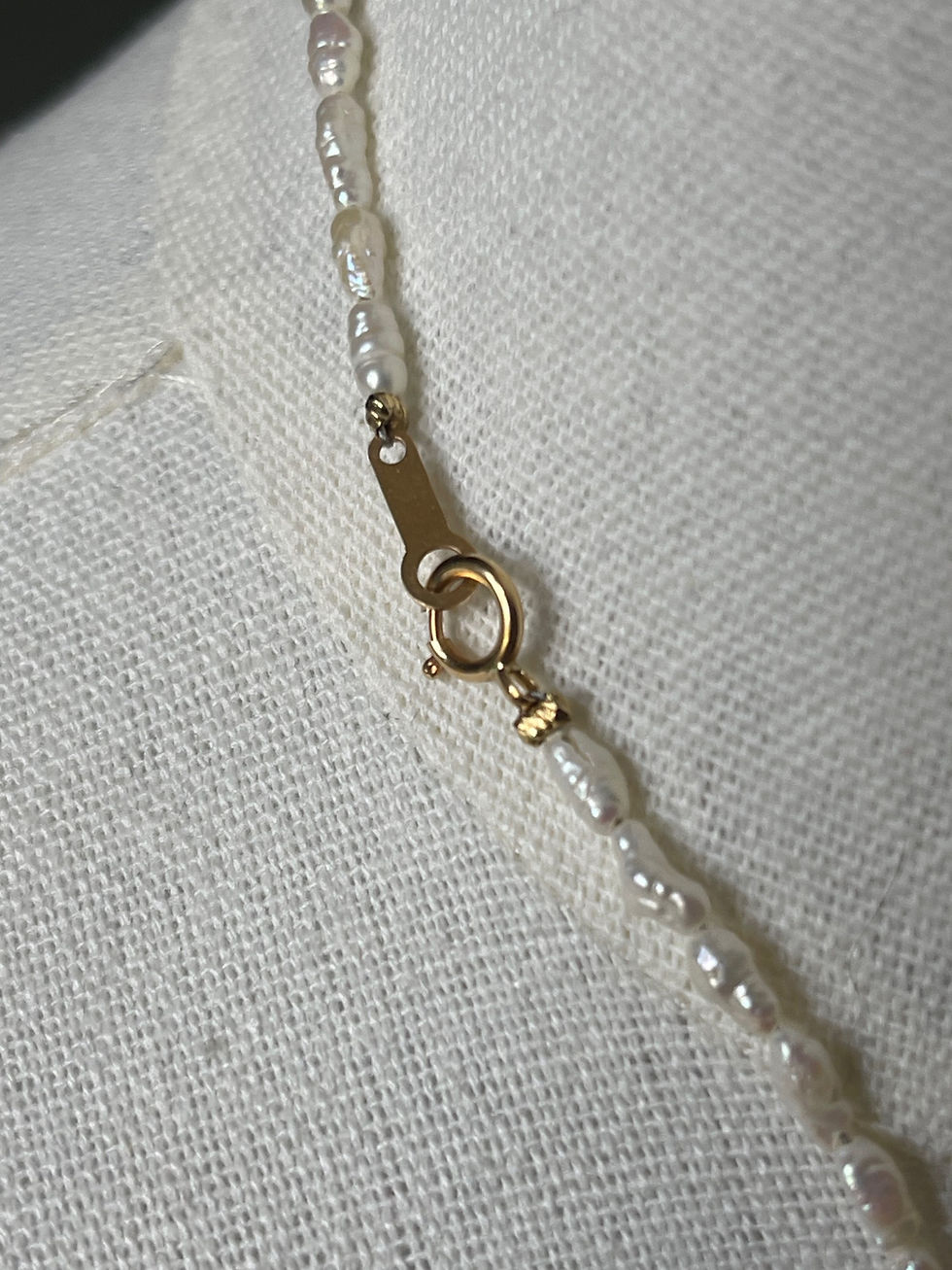 Thumbnail: Baroque Pearl & 18k Solid Yellow Gold Drop Necklace