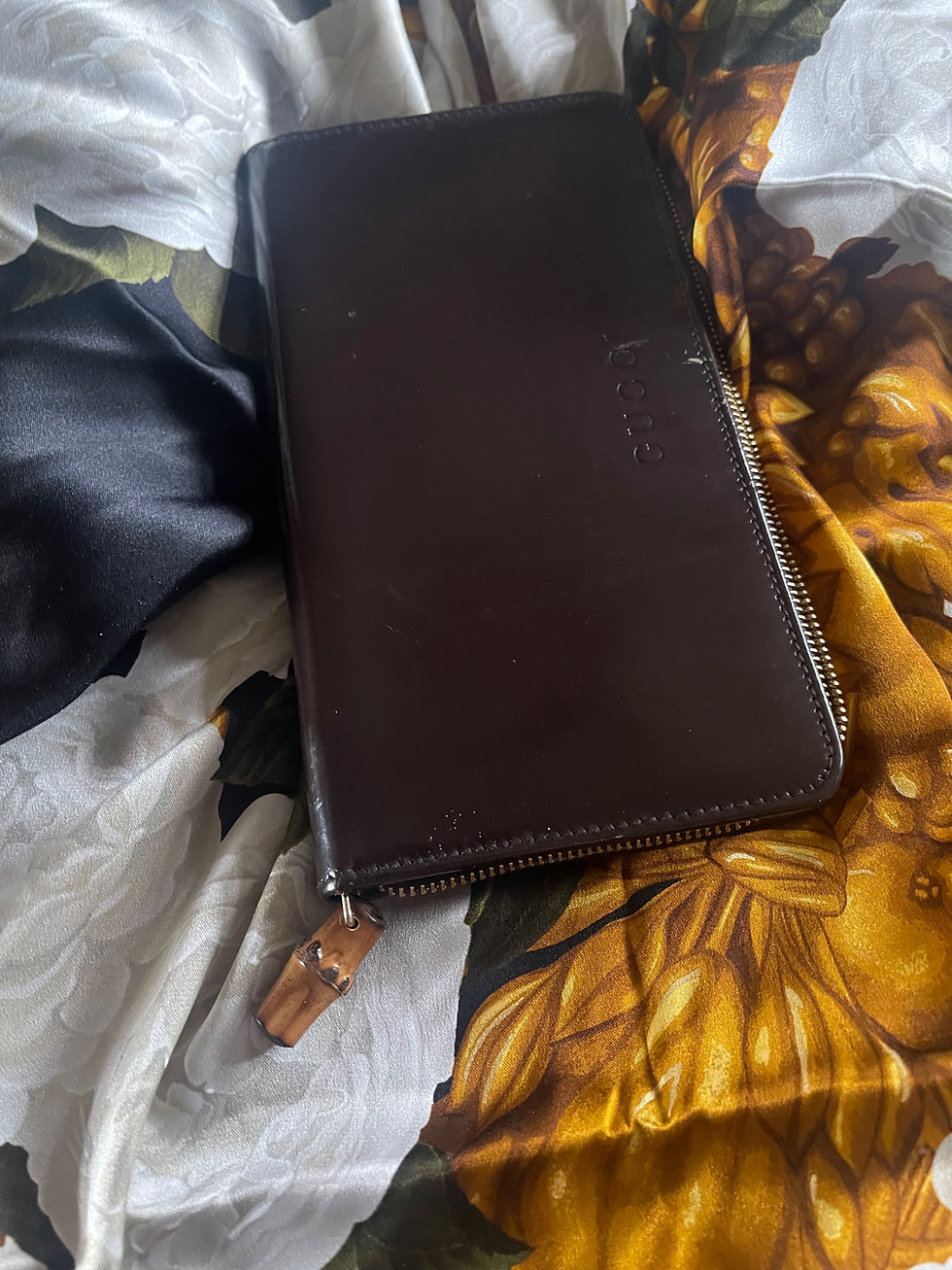 Thumbnail: Gucci Patent Leather Zippy Wallet