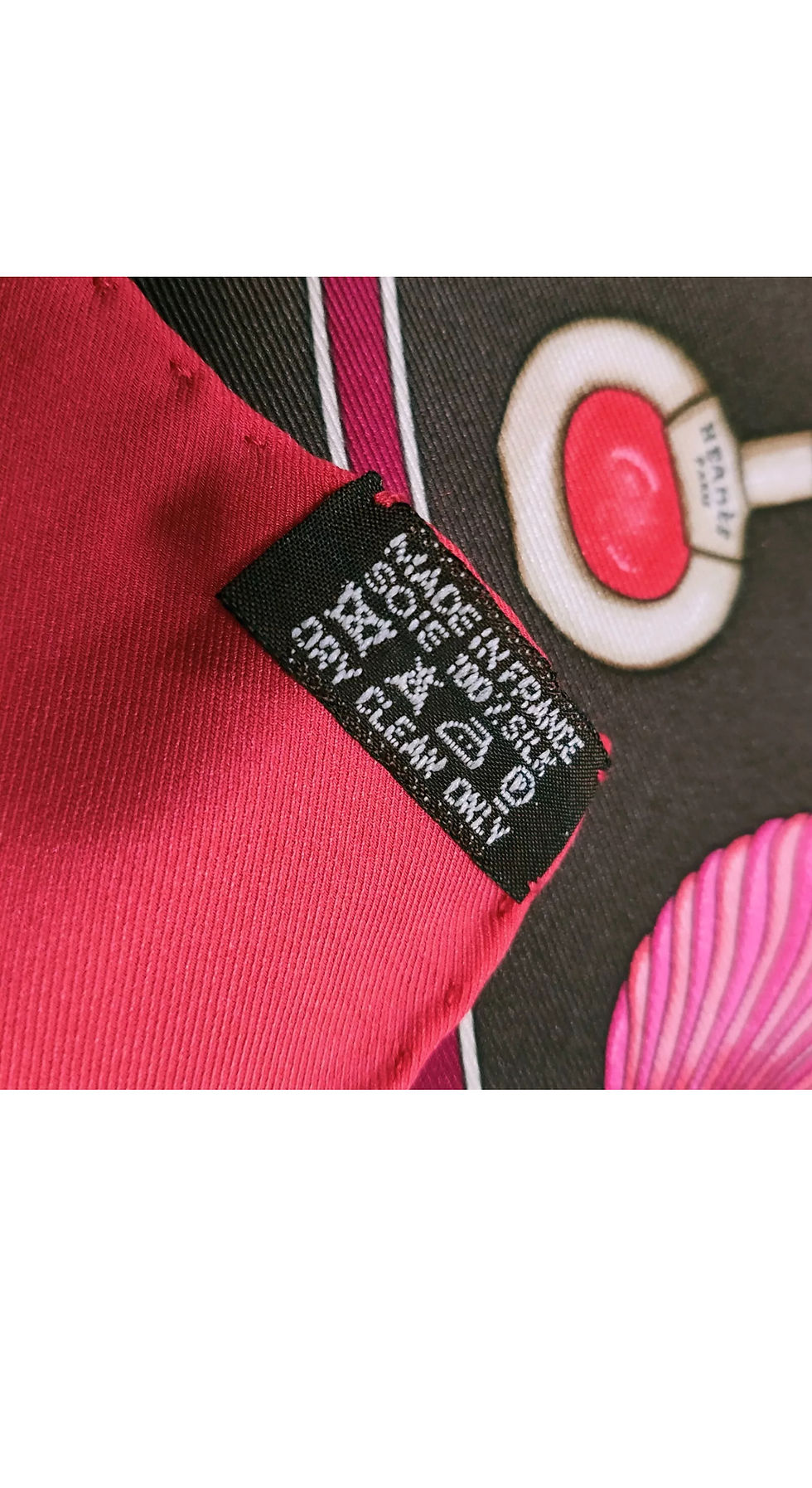 Thumbnail: Hermes 70cm Scarf ‘Qu’import le Flacon’ by Catherine Baschet c. 1988