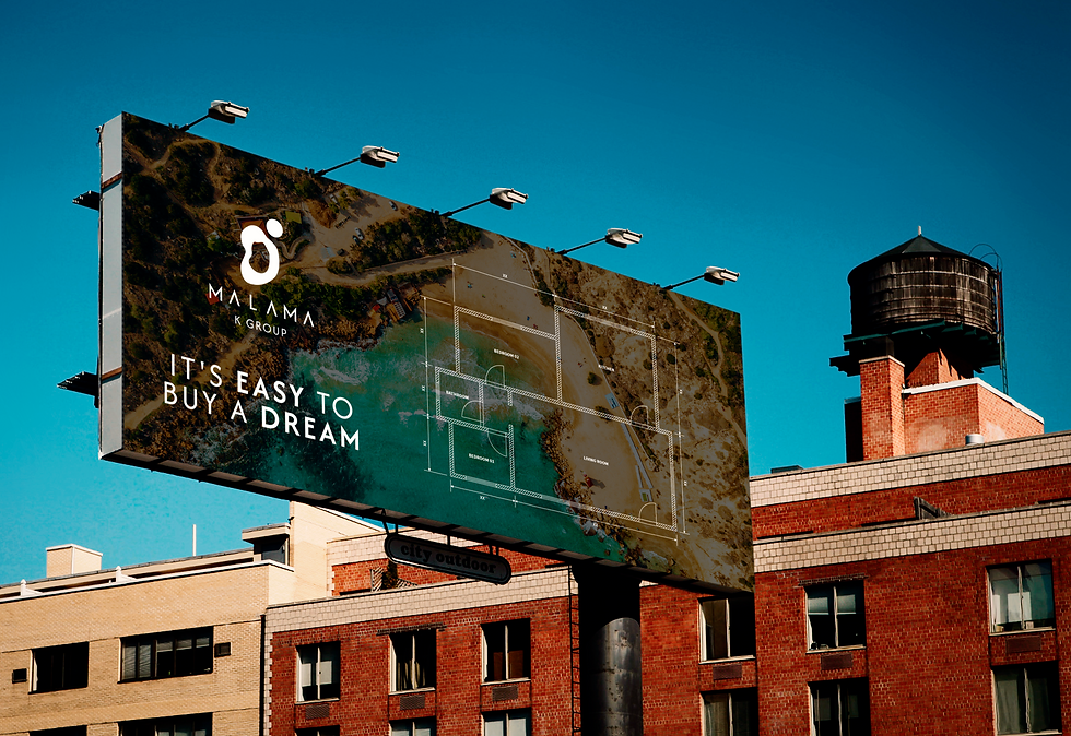Outdoor signage with customer advertising