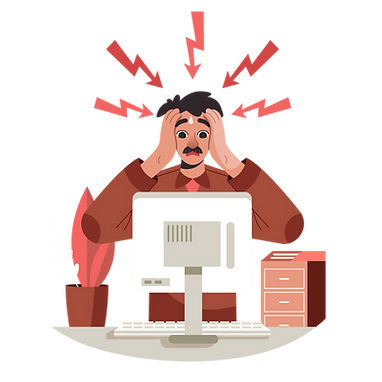 Anxious Businessman Graphic
