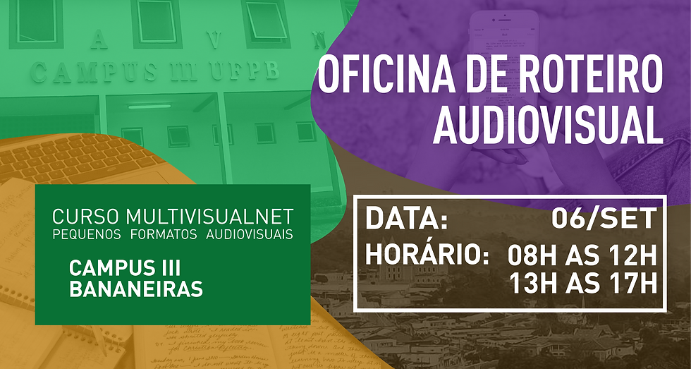 Oficinas de Roteiros Audiovisuais em Bananeiras-PB