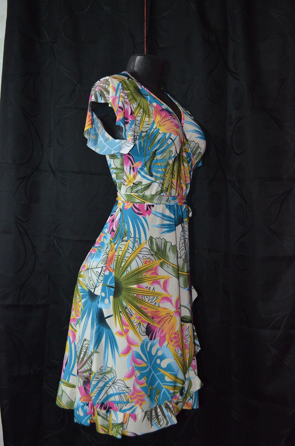 Miniatura: VESTIDO FLORES BLANCO
