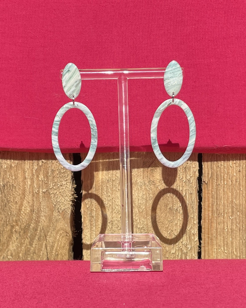 Fragments de Ciel-Boucle d'Oreille-Argile Polymère-Atelier Arti'Zen