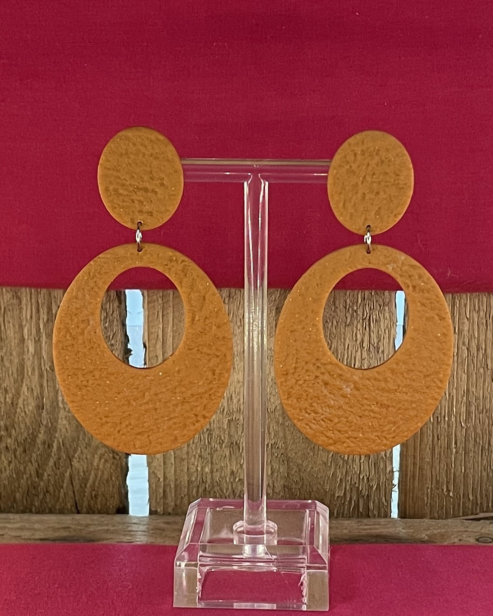 Éclipse – Boucles d'oreilles - argile polymère - Atelier Arti'Zen