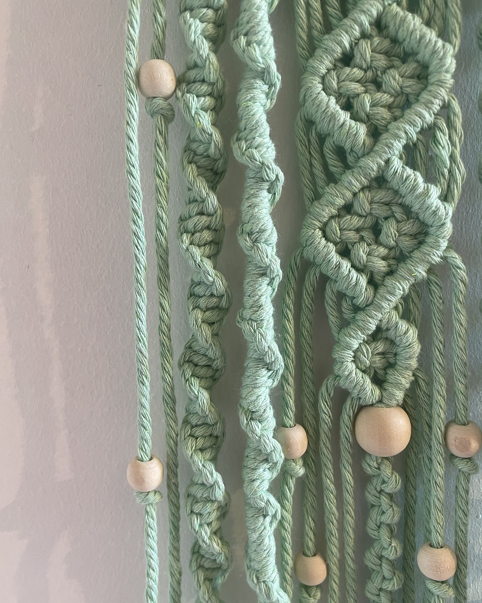 Miniature : Suspension murale - macramé - Songe Végétale - Atelier Arti'Zen