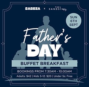 Father's Day Breakfast Buffet at The Sands Torquay