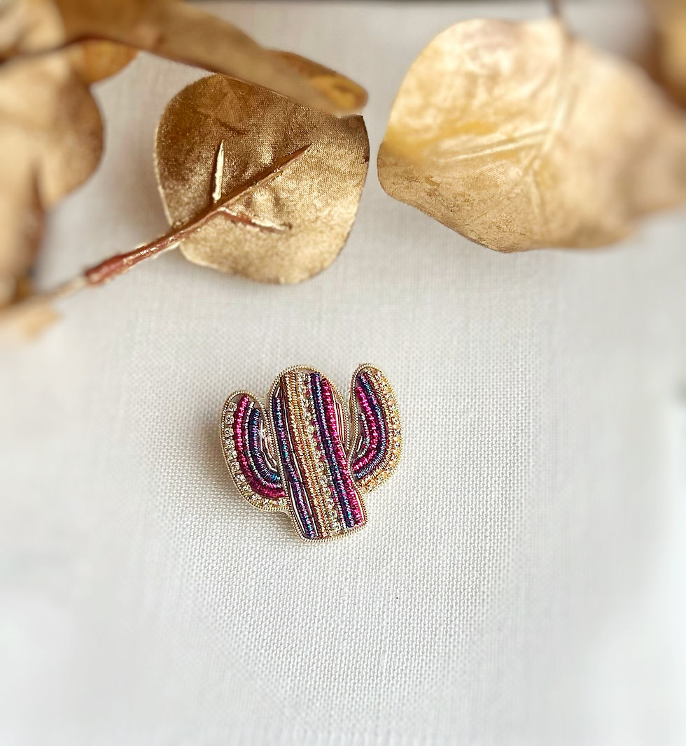 Miniature : Pin’s cactus , trèfle ou étoile - violet