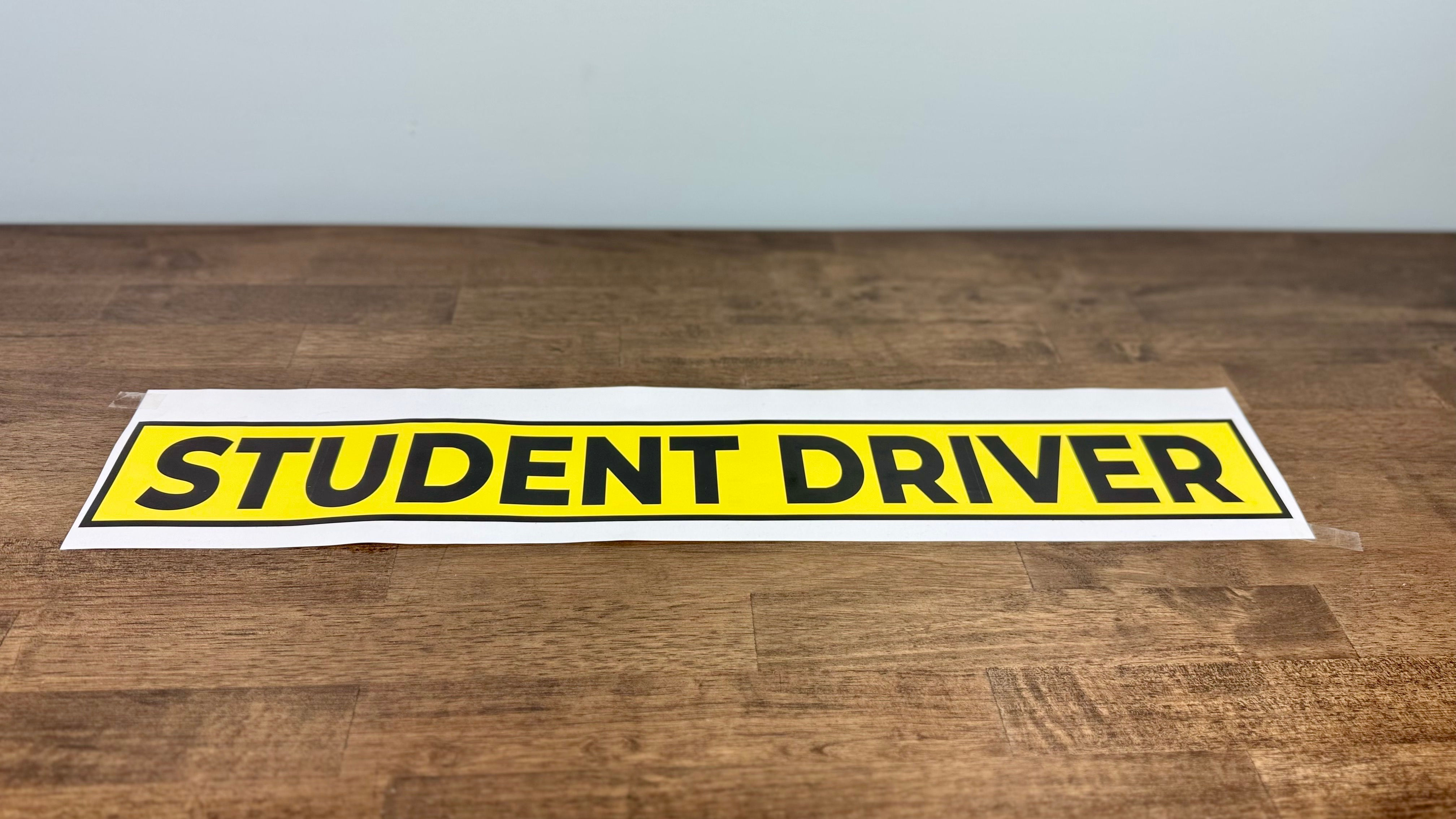 Student Driver Sticker