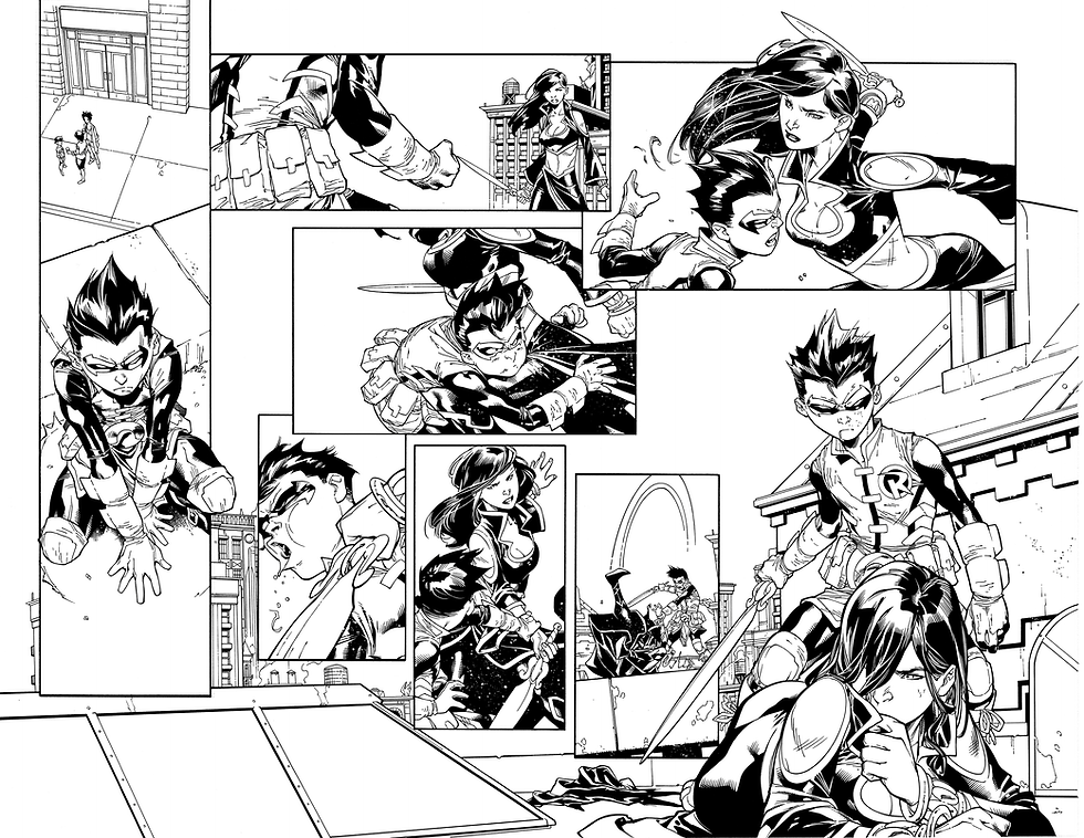 Super Sons #14/Pages 12&13 (Dbl Page Spread)