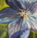 Ein detailliertes Gemälde einer Seerosenblume. Die Blütenblätter sind 
überwiegend rosa mit Anklängen von Lila und Weiß. Das Zentrum der Blume ist 
gelb und zeigt filigrane Details, den Staubgefäßen und Stempeln. Der 
Hintergrund ist dunkel, wodurch die Blume deutlich hervorsticht. Im 
Hintergrund sind auch grüne Blätter zu sehen, die die natürliche Umgebung des
Gemäldes ergänzen. Das Gemälde ist aufgrund seiner realistischen Darstellung 
und des lebhaften Kontrasts zwischen der Blume und dem Hintergrund 
interessant.
A detailed painting of a bluebell flower. The flowers petals are predominantly 
pink with hints of purple and white. The center of the flower is yellow, showing 
intricate details the stamens. The background is dark, making the flower stand 
out prominently. Green leaves are visible in the background, complementing the
natural setting of the painting. The painting is interesting due to its realistic 
depiction and the vivid contrast between the flower and the background.